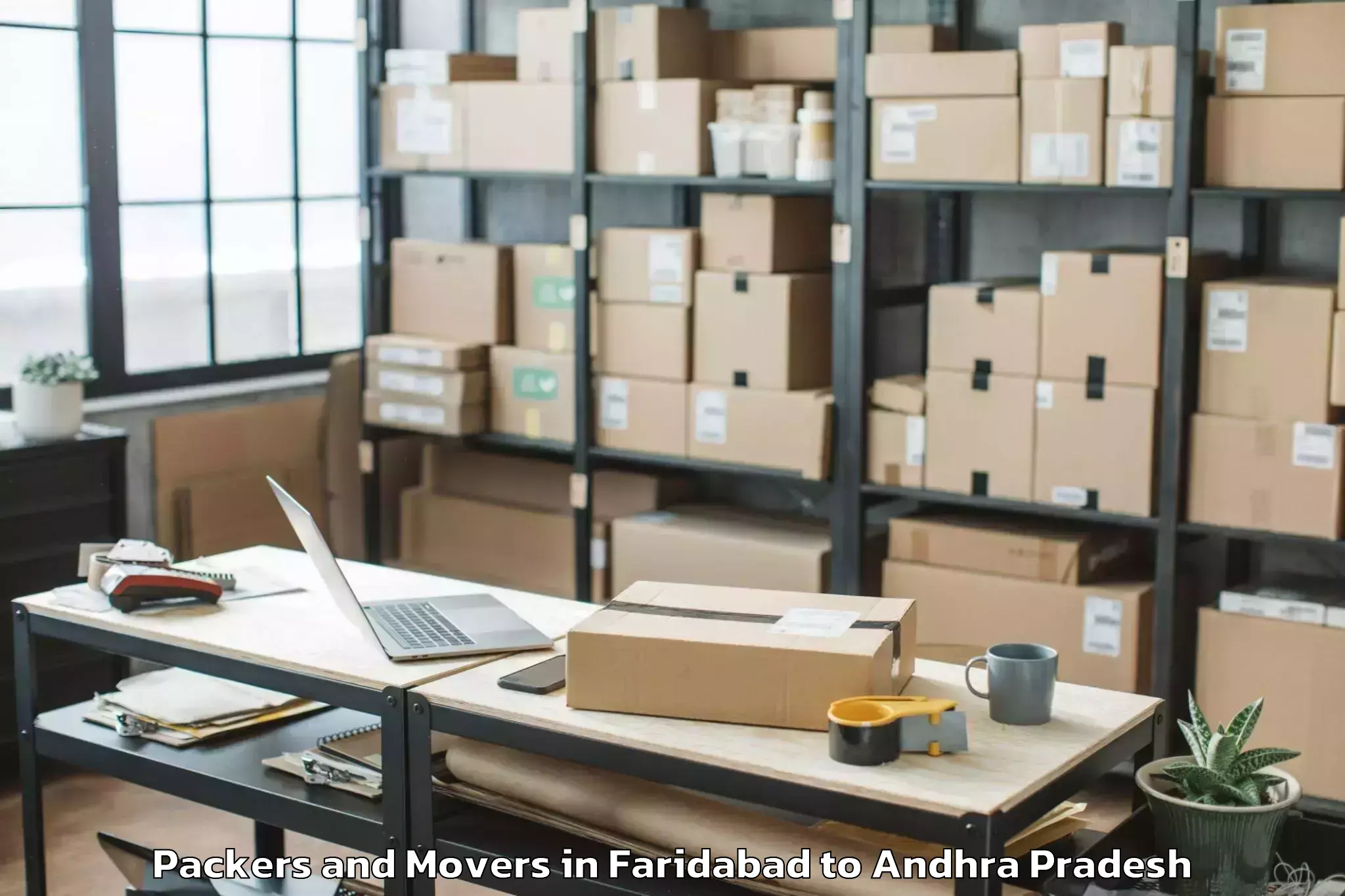 Efficient Faridabad to Konakanamitla Packers And Movers